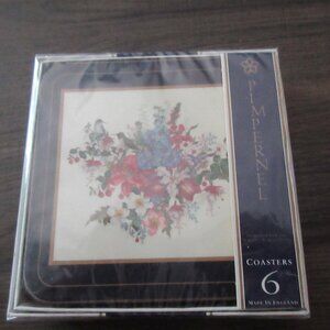 Pimpernel Coasters Set of 6 New in Package Made in England